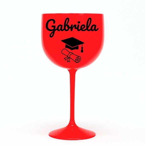 Taça Gin 580ml Formatura Personalizada com Nome Gabriela