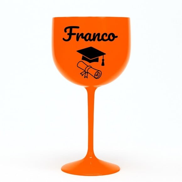 Taça Gin 580ml Formatura Personalizada com Nome Franco