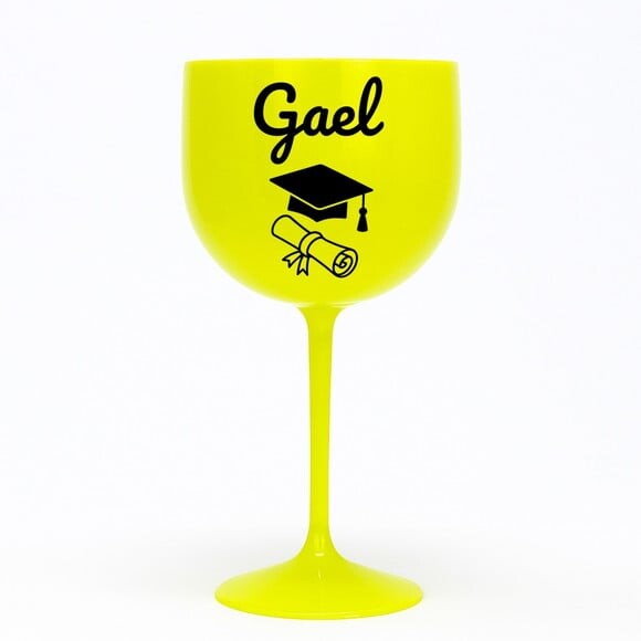 Taça Gin 580ml Formatura Personalizada com Nome Gael