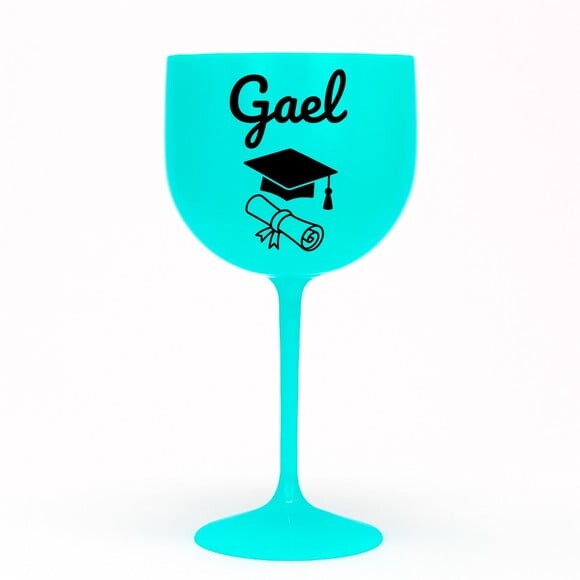 Taça Gin 580ml Formatura Personalizada com Nome Gael