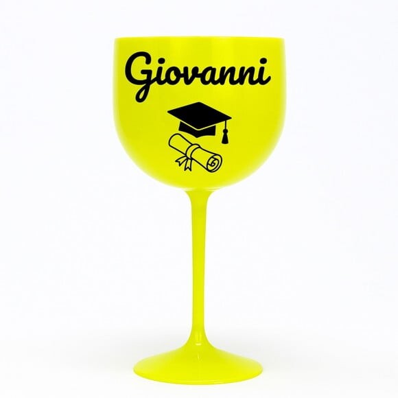 Taça Gin 580ml Formatura Personalizada com Nome Giovanni