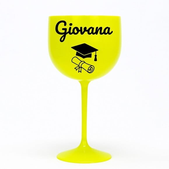 Taça Gin 580ml Formatura Personalizada com Nome Giovana
