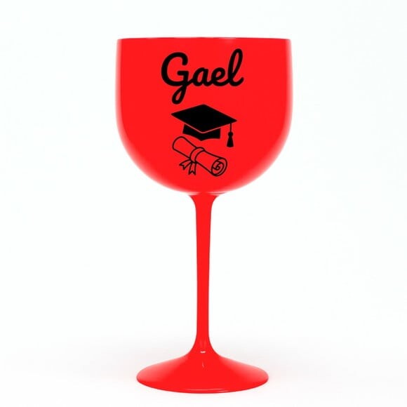 Taça Gin 580ml Formatura Personalizada com Nome Gael