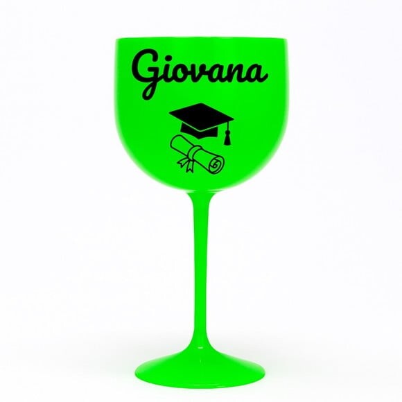 Taça Gin 580ml Formatura Personalizada com Nome Giovana