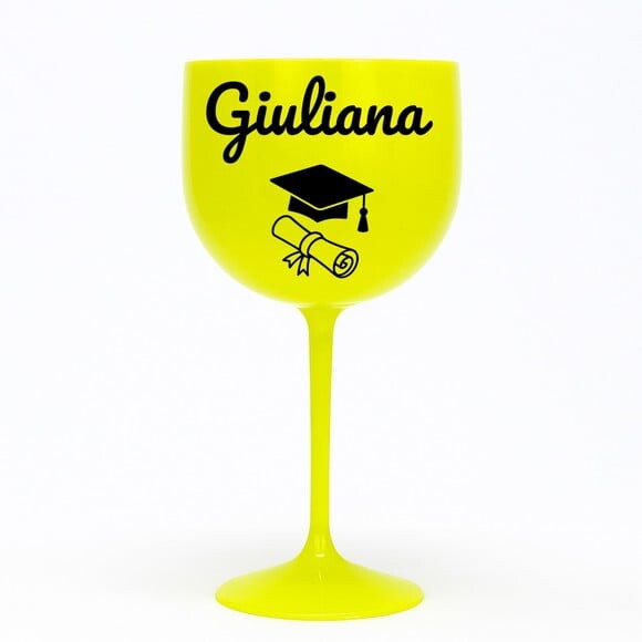 Taça Gin 580ml Formatura Personalizada com Nome Giuliana