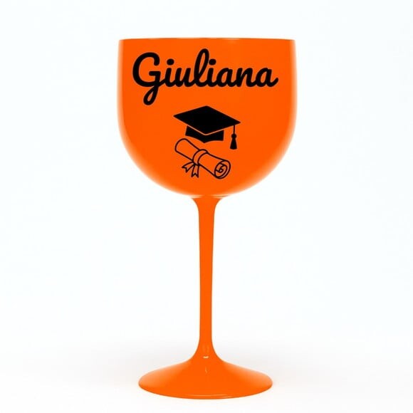 Taça Gin 580ml Formatura Personalizada com Nome Giuliana