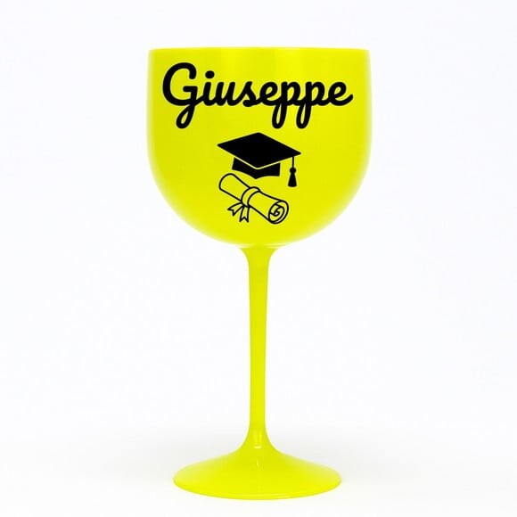 Taça Gin 580ml Formatura Personalizada com Nome Giuseppe