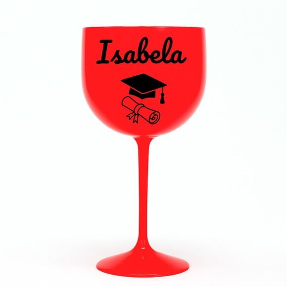 Taça Gin 580ml Formatura Personalizada com Nome Isabela