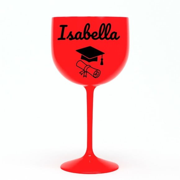 Taça Gin 580ml Formatura Personalizada com Nome Isabella