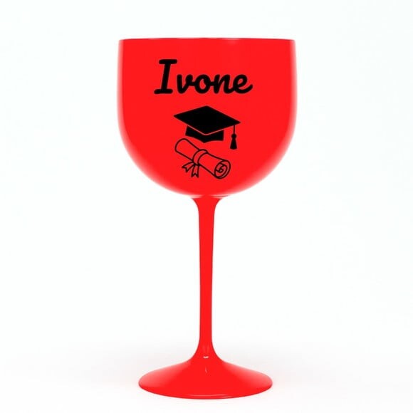 Taça Gin 580ml Formatura Personalizada com Nome Ivone