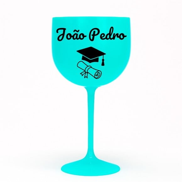 Taça Gin 580ml Formatura Personalizada com Nome João Pedro