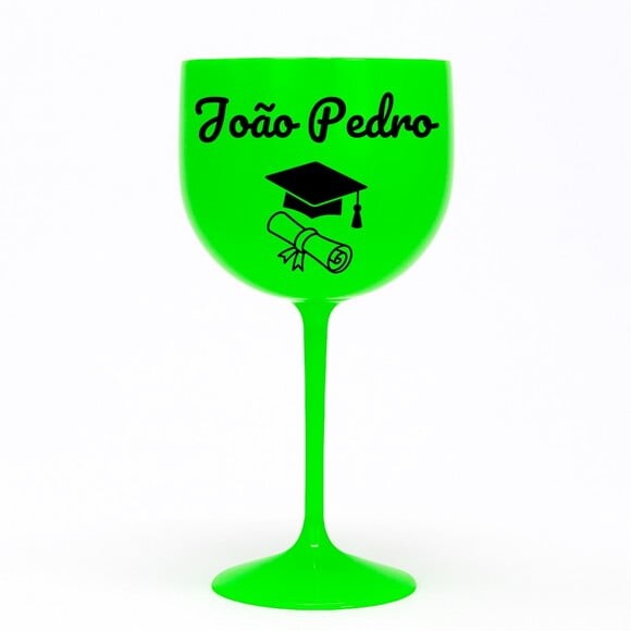 Taça Gin 580ml Formatura Personalizada com Nome João Pedro