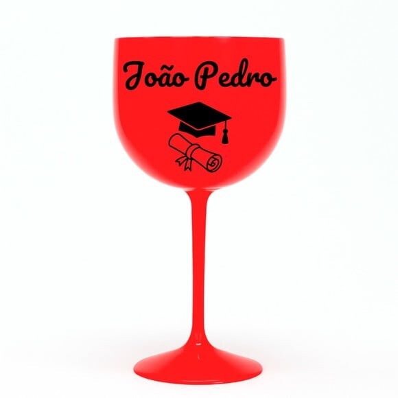 Taça Gin 580ml Formatura Personalizada com Nome João Pedro