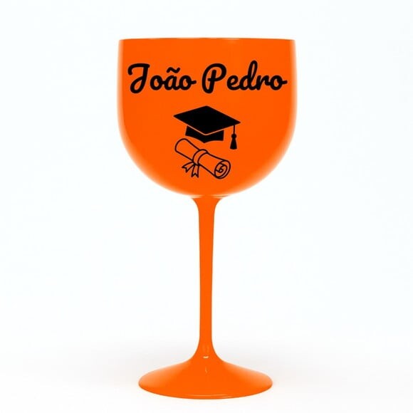 Taça Gin 580ml Formatura Personalizada com Nome João Pedro