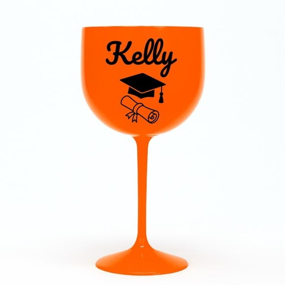 Taça Gin 580ml Formatura Personalizada com Nome Kelly
