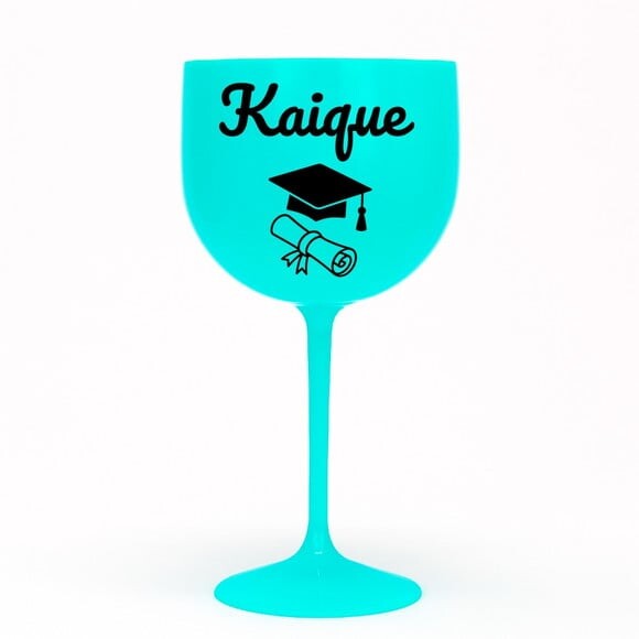 Taça Gin 580ml Formatura Personalizada com Nome Kaique
