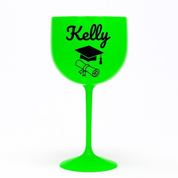 Taça Gin 580ml Formatura Personalizada com Nome Kelly