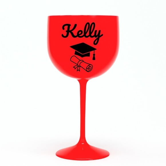 Taça Gin 580ml Formatura Personalizada com Nome Kelly