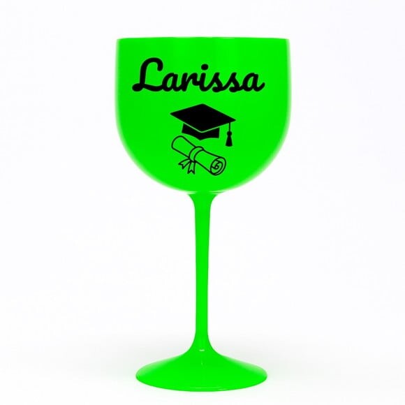 Taça Gin 580ml Formatura Personalizada com Nome Larissa