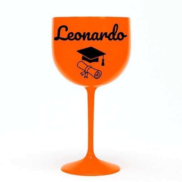Taça Gin 580ml Formatura Personalizada com Nome Leonardo