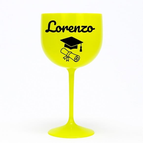 Taça Gin 580ml Formatura Personalizada com Nome Lorenzo