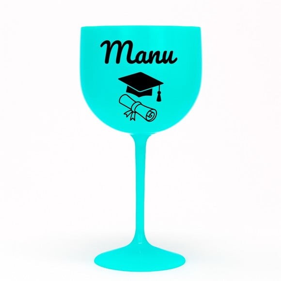 Taça Gin 580ml Formatura Personalizada com Nome Manu