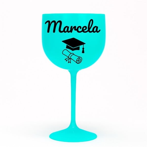 Taça Gin 580ml Formatura Personalizada com Nome Marcela
