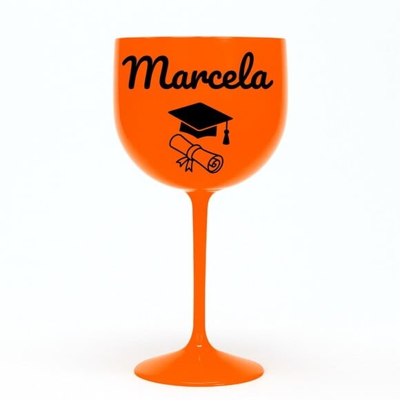 Taça Gin 580ml Formatura Personalizada com Nome Marcela