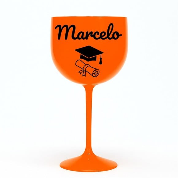 Taça Gin 580ml Formatura Personalizada com Nome Marcelo