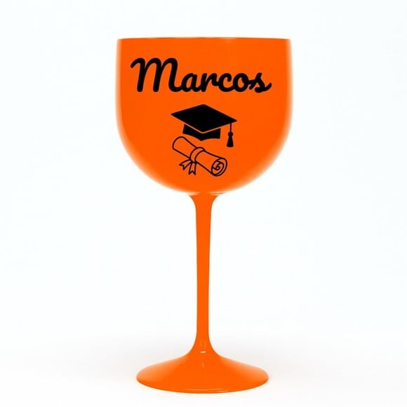 Taça Gin 580ml Formatura Personalizada com Nome Marcos