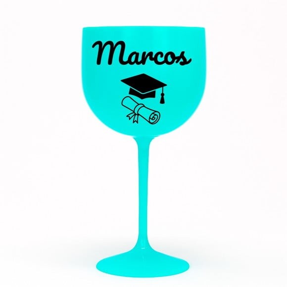 Taça Gin 580ml Formatura Personalizada com Nome Marcos