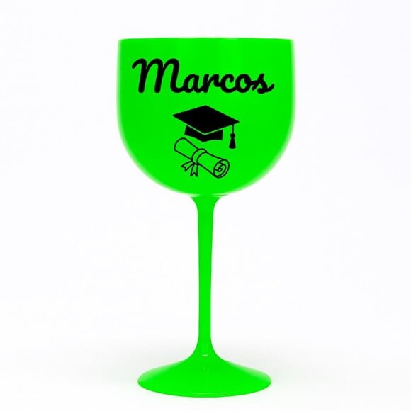 Taça Gin 580ml Formatura Personalizada com Nome Marcos