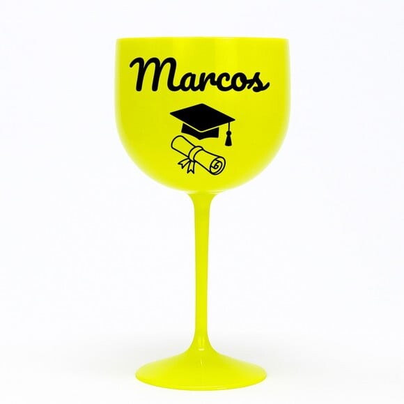 Taça Gin 580ml Formatura Personalizada com Nome Marcos