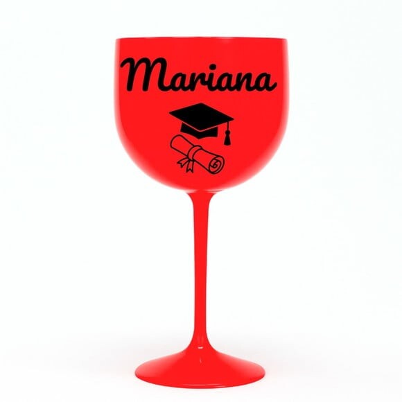 Taça Gin 580ml Formatura Personalizada com Nome Mariana
