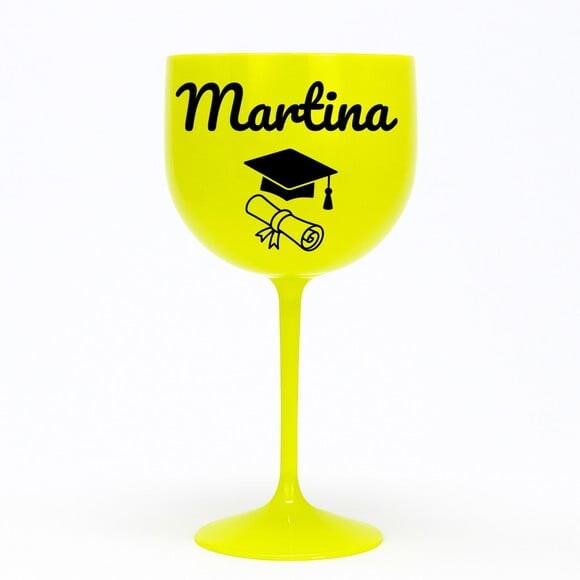 Taça Gin 580ml Formatura Personalizada com Nome Martina