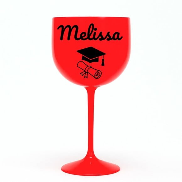 Taça Gin 580ml Formatura Personalizada com Nome Melissa