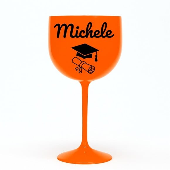 Taça Gin 580ml Formatura Personalizada com Nome Michele