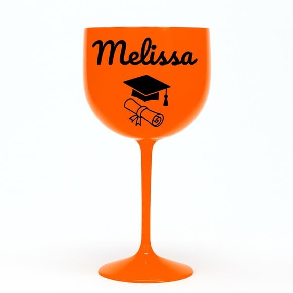 Taça Gin 580ml Formatura Personalizada com Nome Melissa