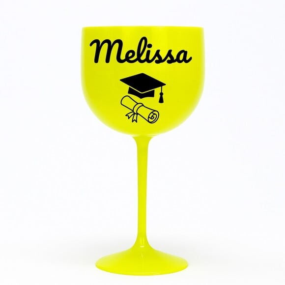 Taça Gin 580ml Formatura Personalizada com Nome Melissa