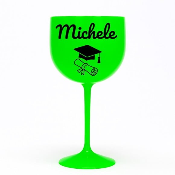 Taça Gin 580ml Formatura Personalizada com Nome Michele