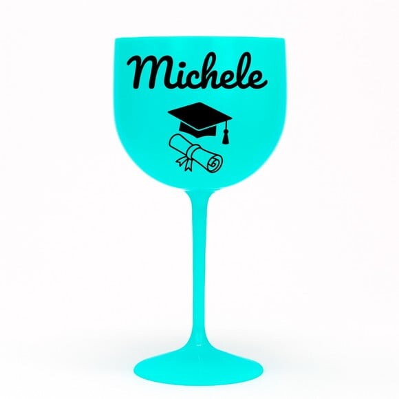 Taça Gin 580ml Formatura Personalizada com Nome Michele