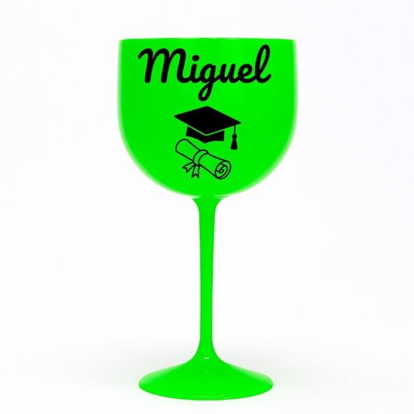 Taça Gin 580ml Formatura Personalizada com Nome Miguel