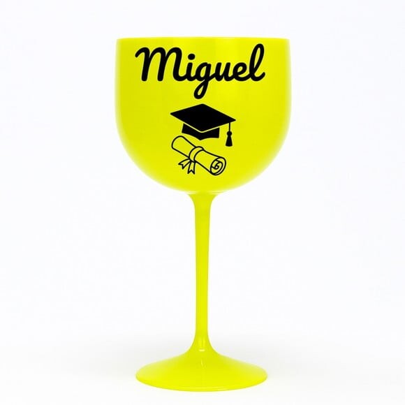 Taça Gin 580ml Formatura Personalizada com Nome Miguel
