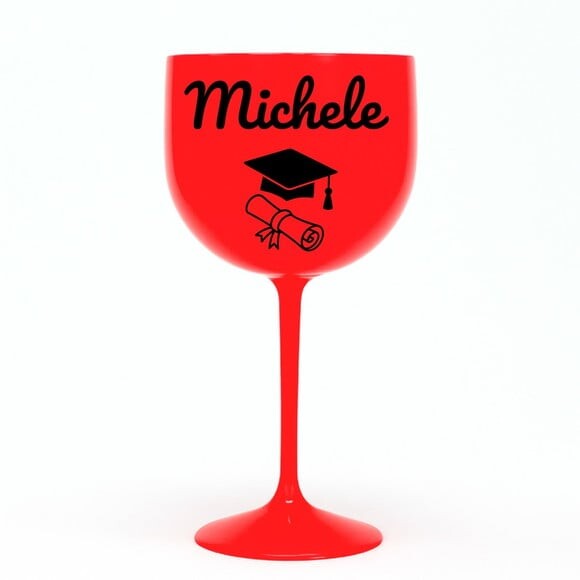 Taça Gin 580ml Formatura Personalizada com Nome Michele