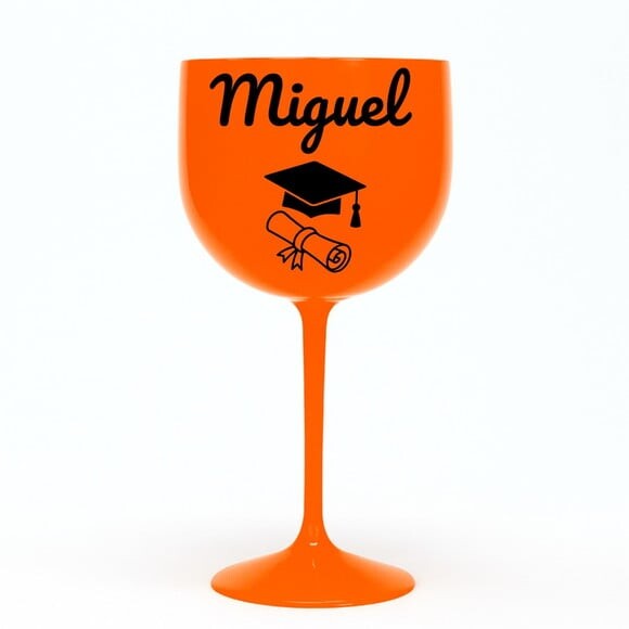 Taça Gin 580ml Formatura Personalizada com Nome Miguel