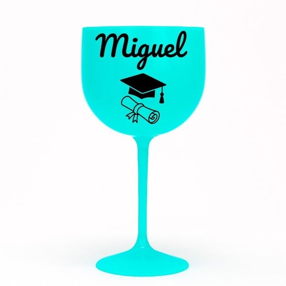 Taça Gin 580ml Formatura Personalizada com Nome Miguel