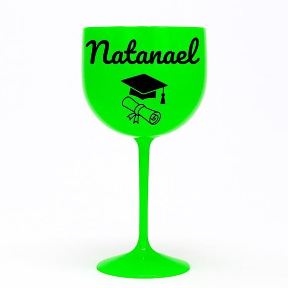 Taça Gin 580ml Formatura Personalizada com Nome Natanael