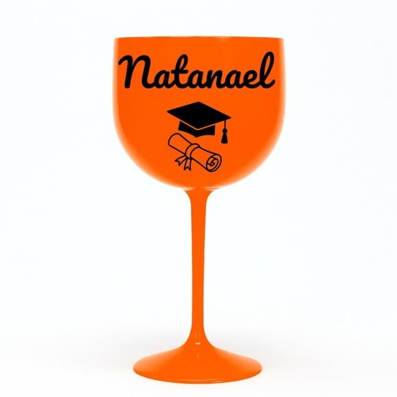 Taça Gin 580ml Formatura Personalizada com Nome Natanael