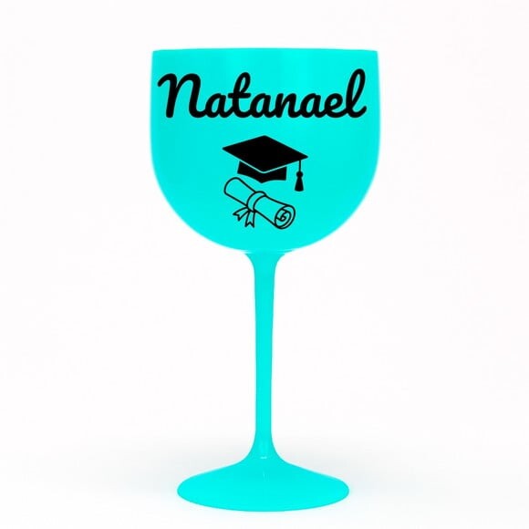 Taça Gin 580ml Formatura Personalizada com Nome Natanael