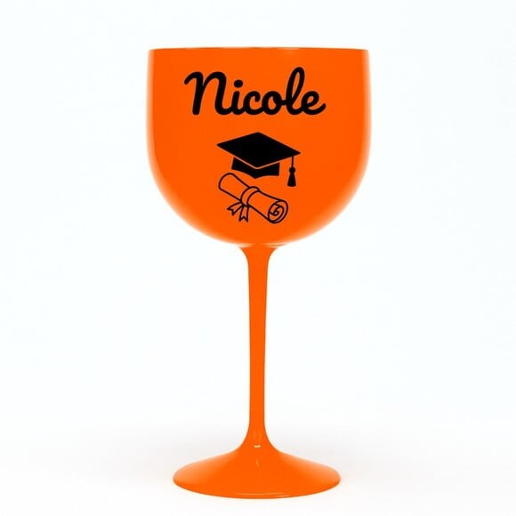 Taça Gin 580ml Formatura Personalizada com Nome Nicole